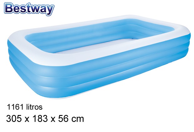 Piscina hinchable infantil Deluxe caja bw 1.161 l.