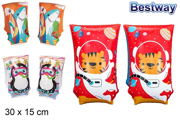 [202884] Manguitos hinchables Aquatic Life bw 30x15 cm