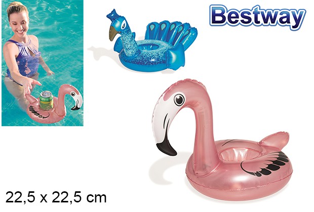 Porte-boissons gonflable Fashion assorti