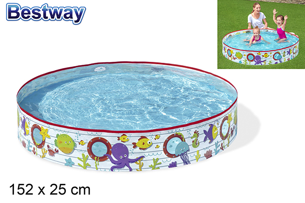 Piscine gonflable fond de mer 152x25 cm