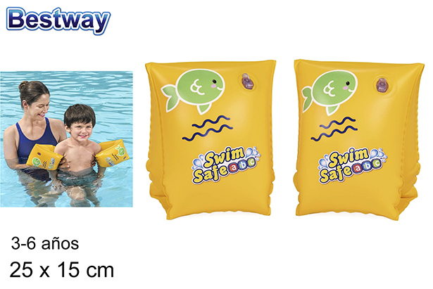 Inflatable safety armbands box bw 3-6 years