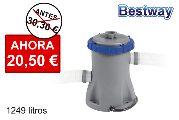 Pompe de filtration à cartouche pour piscine 1.249 l.