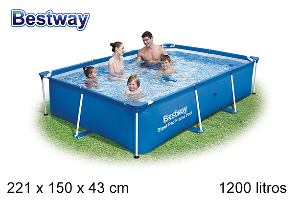Piscina Splash 1.200 l. 221x150 cm