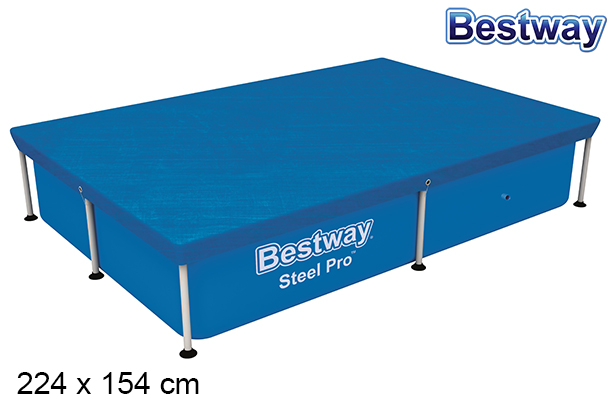 Cubierta para piscina rectangular 224x154 cm