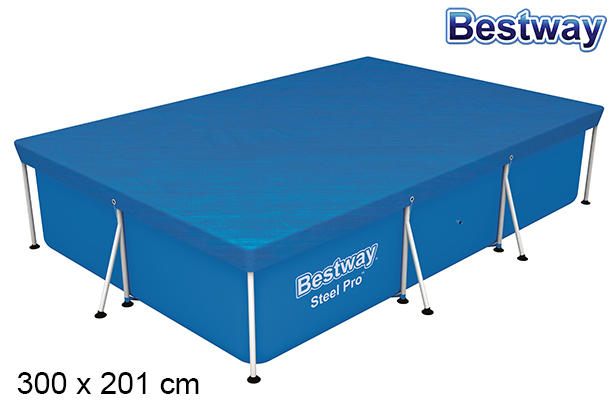 Copertura per piscina rettangolare 300x201 cm