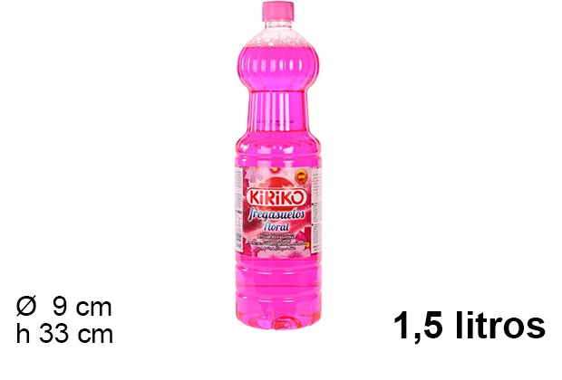 Fregasuelos floral Kiriko 1,5 l.