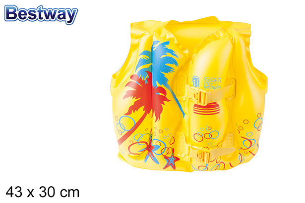 Gilet gonflable tropical sac bw 43x30 cm