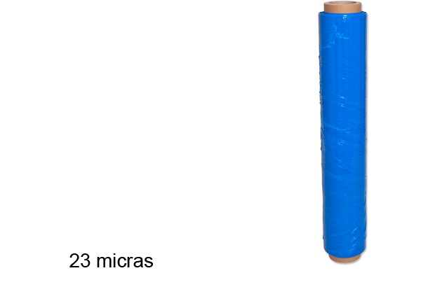 Filme stretch azul 23 mícrons 1,80 kg