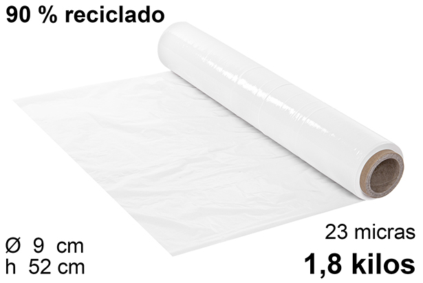 Film estirable blanco 23 micras 1,80 kg