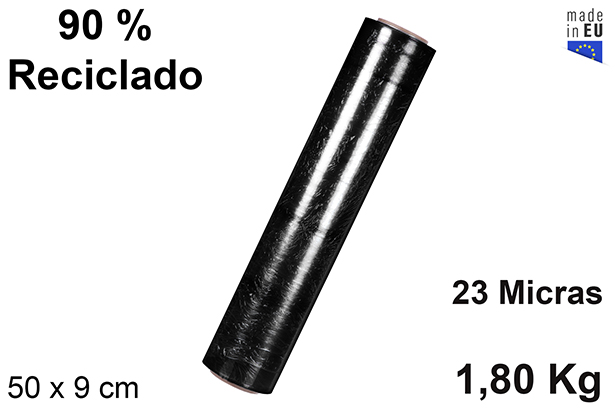 [106153] Pellicola estensibile nero 23 micron 1,80 kg
