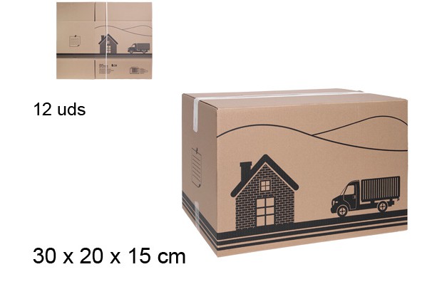 Boîte en carton multi-usages 30x20x15 cm