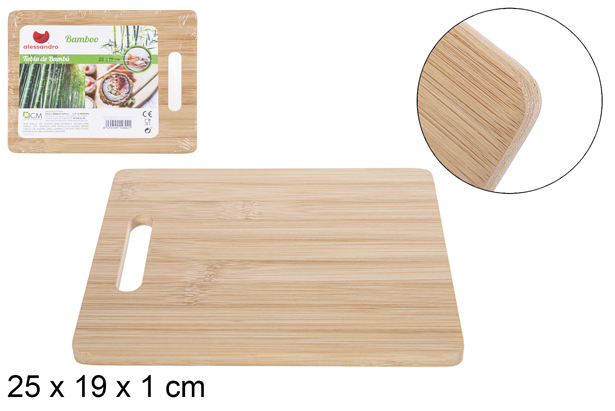 Planche à découper polyvalente en bambou 25x19 cm  