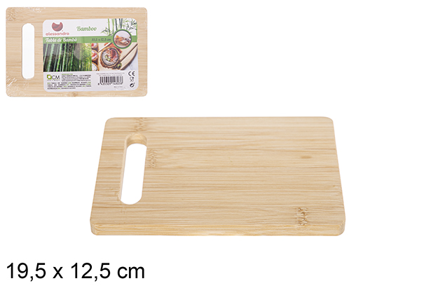 Multipurpose bamboo cutting board 19,5x12,5 cm