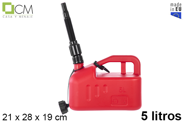 Garrafa gasolina homologada 5 l.