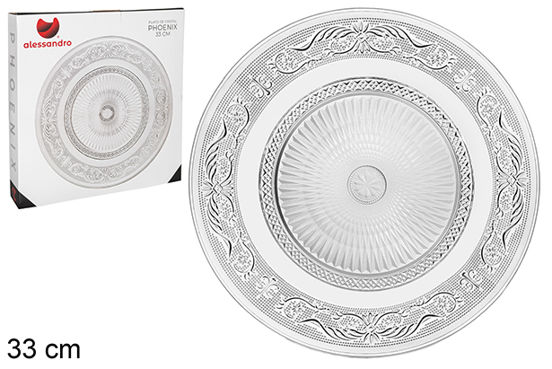 [105416] Plato cristal Phoenix 33 cm