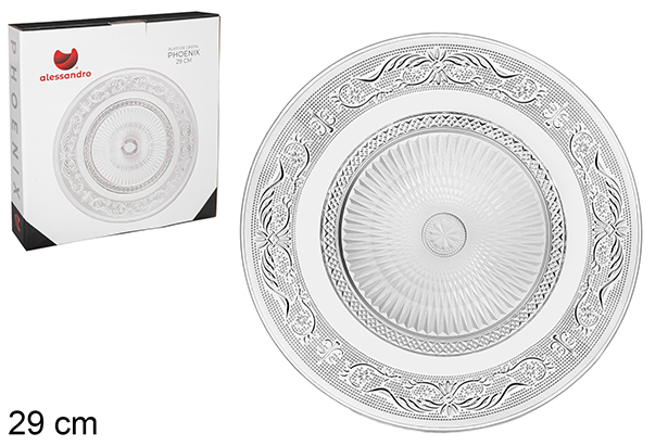 Plato cristal Phoenix 29 cm