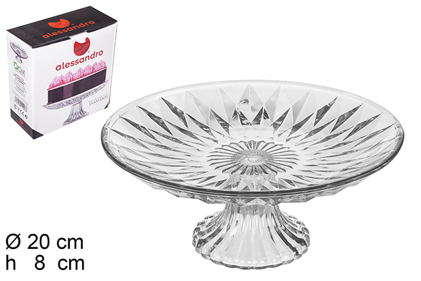 Tartera cristal Diamante 20 cm