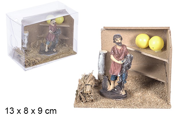 [106304] Figura per presepe di Natale professione 