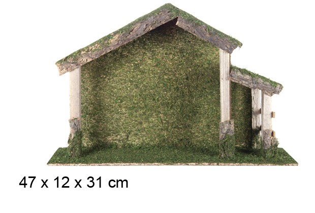 Cabane en bois 47x12x31 cm