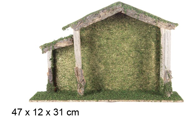 Cabaña madera 47x12x31 cm