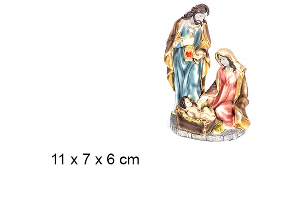 Nativity 3 figures 11 cm