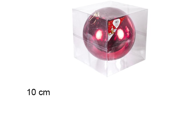 Bola roja brillo 10cm
