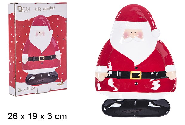 Antipasto natalizio Babbo Natale 26x19 cm