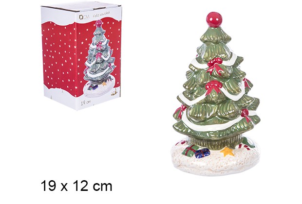 Árbol cerámica Navidad 19 cm