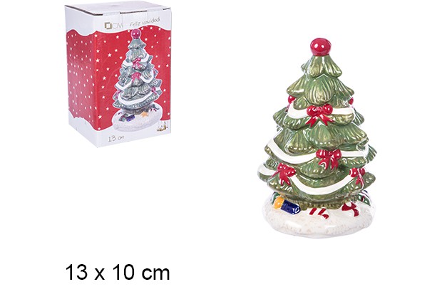 Ceramic Christmas tree 13 cm