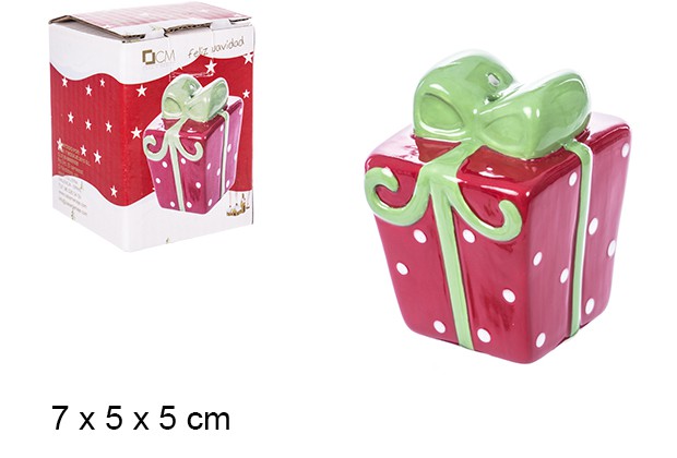 Saleiro de cerâmica presente de Natal