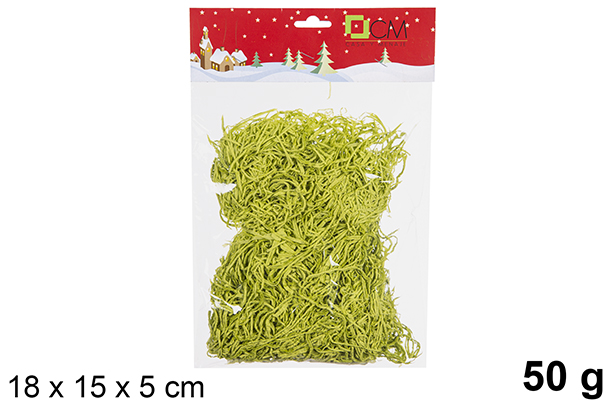[107394] Cannuccia di carta verde 50 gr.