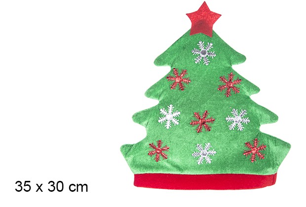 Chapéu de abeto de Natal 35x30 cm