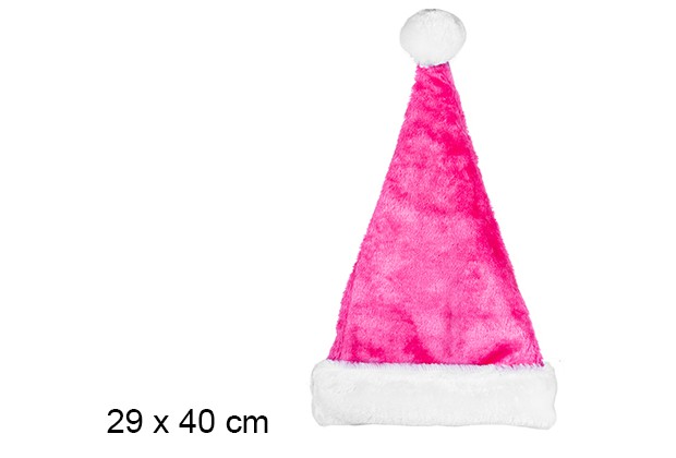 Cappello di Natale rosa 29x40 cm 