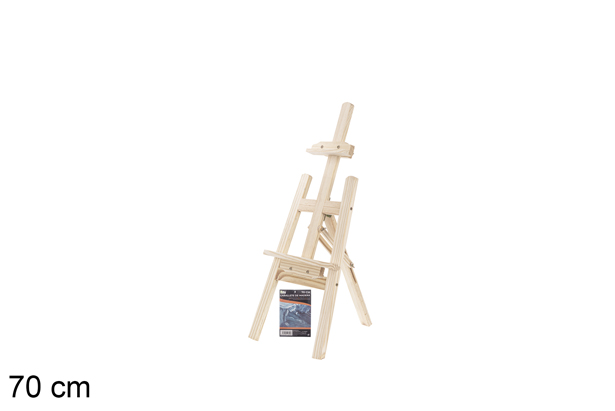 Cavalete de madeira para pintura 70 cm