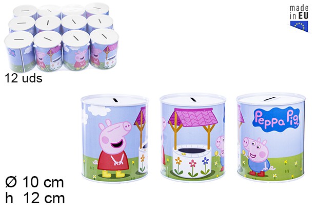 Hucha metal Peppa Pig 10x12 cm