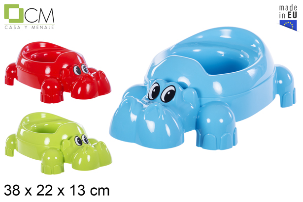 [102911] Vasino per bambini ippopotamo colori assortiti