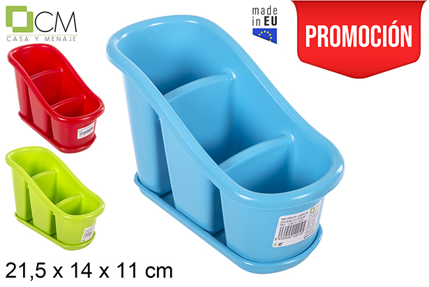Escurridor cubiertos con base colores surtidos