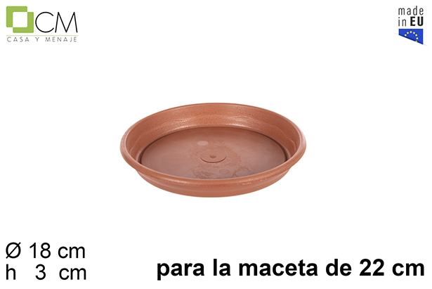 Prato vaso de terracota Elsa 22 cm
