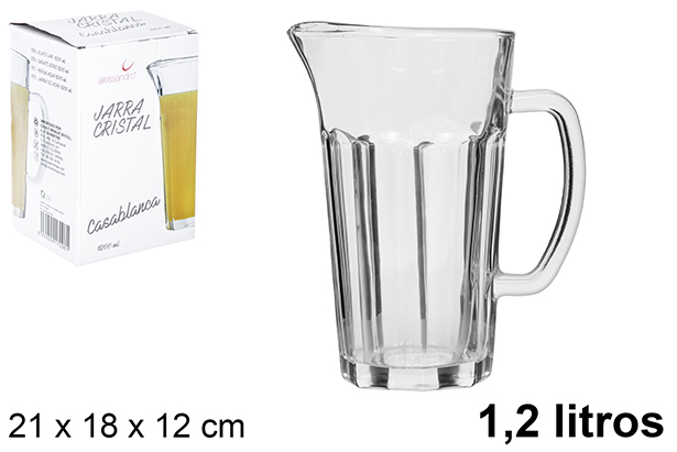 Glass jug Casablanca 1,2 l.