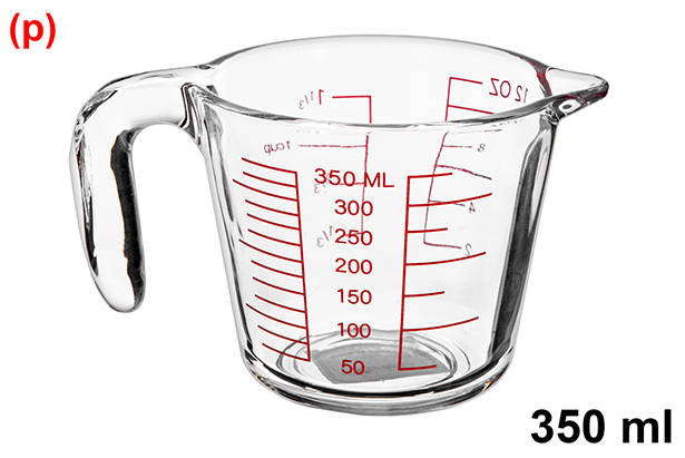 [105850] Pichet doseur en verre pour micro-ondes 350 ml