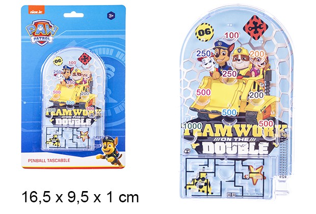 Paw Patrol portable pinball game