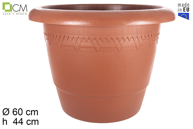 [103102] Vaso in plastica Elsa terracotta 60 cm