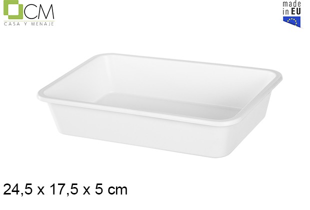 [103011] White plastic tray nº2