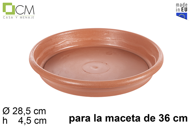 Sottovaso Elsa in terracotta 36 cm
