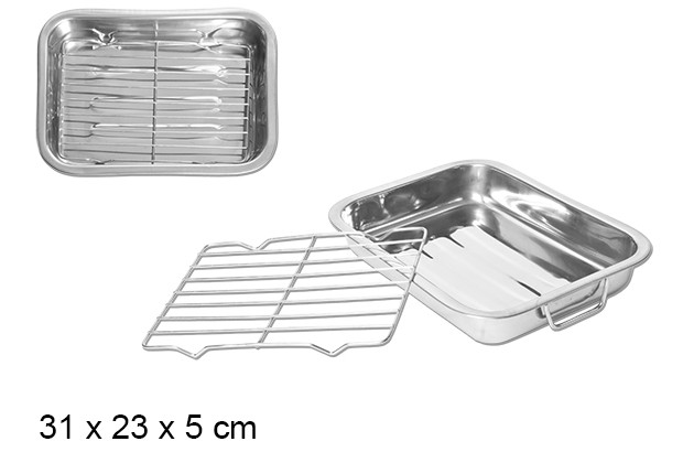 Bandeja de forno com grelha 30 cm