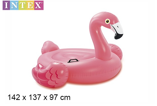 Boia insuflável flamingo 142x137 cm