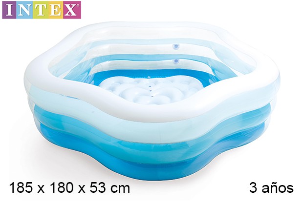 Piscina hinchable forma estrella