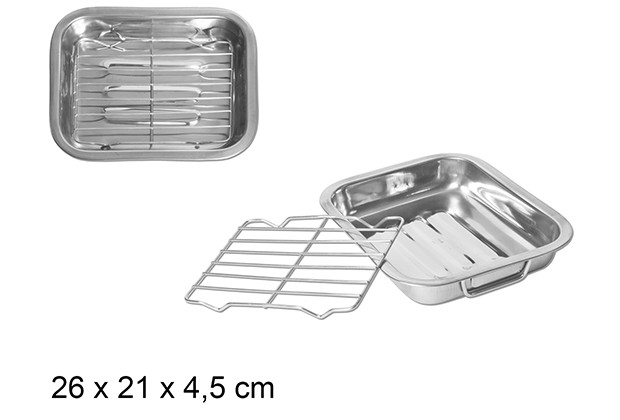 [105802] Plaque de four avec grill 25 cm
