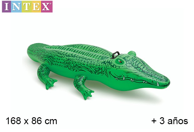 Coccodrillo gonfiabile verde 168x86 cm