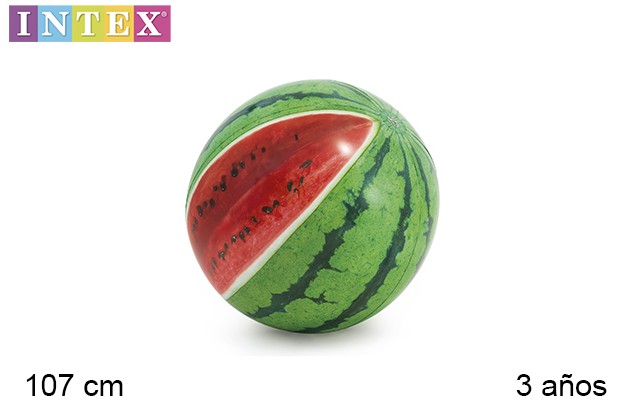 Watermelon inflated beach ball 107 cm